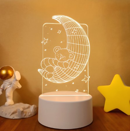 3D Lights Colorful Touch Remote Control LED Visual Lights - One Red Hill